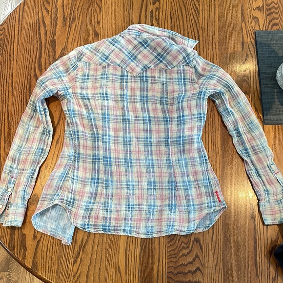 True religion size medium flannel barley worn - Picture 2 of 5